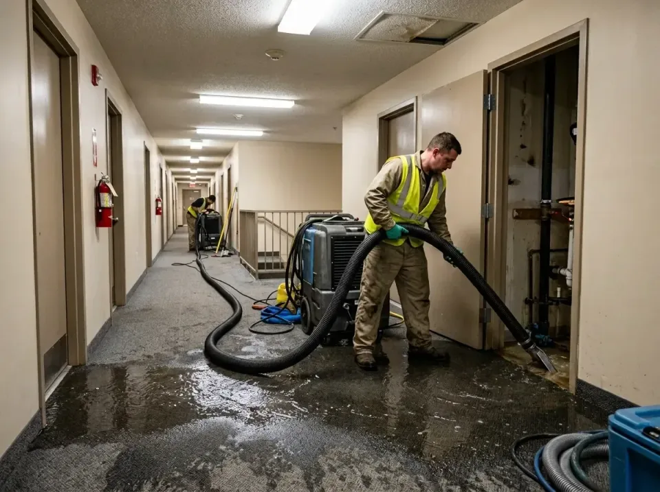 multi-unit-apartment-hallway-f-005 — frequently asked questions, Emergency Burst Pipe Water Extraction & Removal in Lakemore…